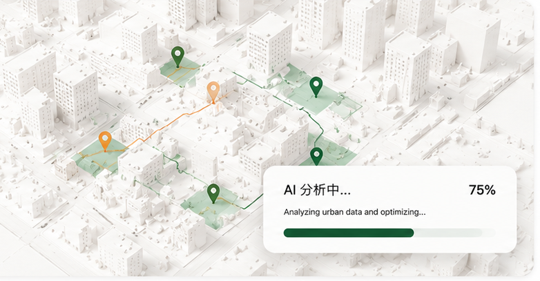 Pointi OS site analysis map